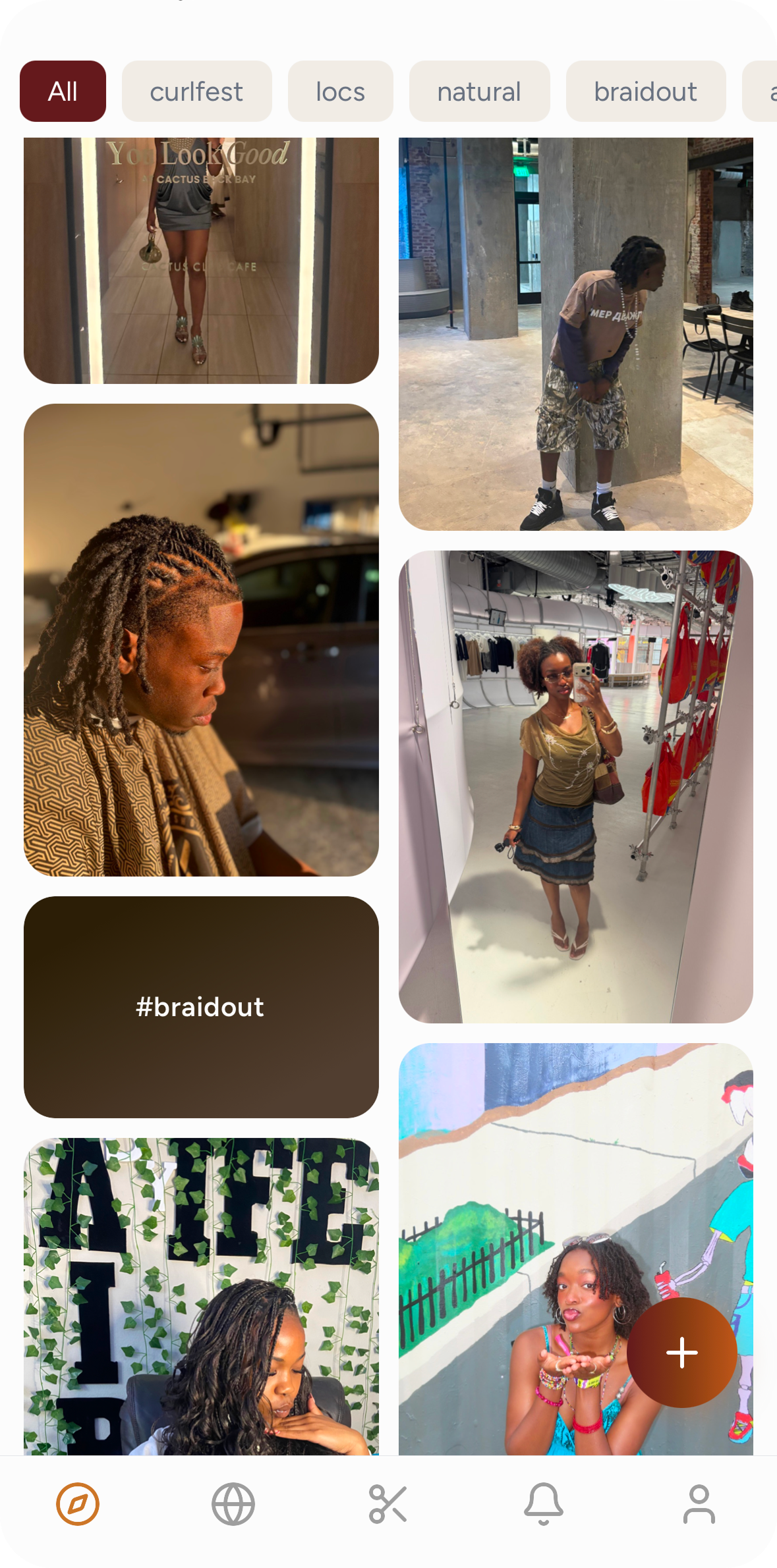 CRWN app Explore feed screenshot