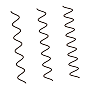 Wavy curl pattern illustration