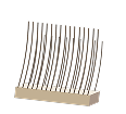 Low density hair strands illustration